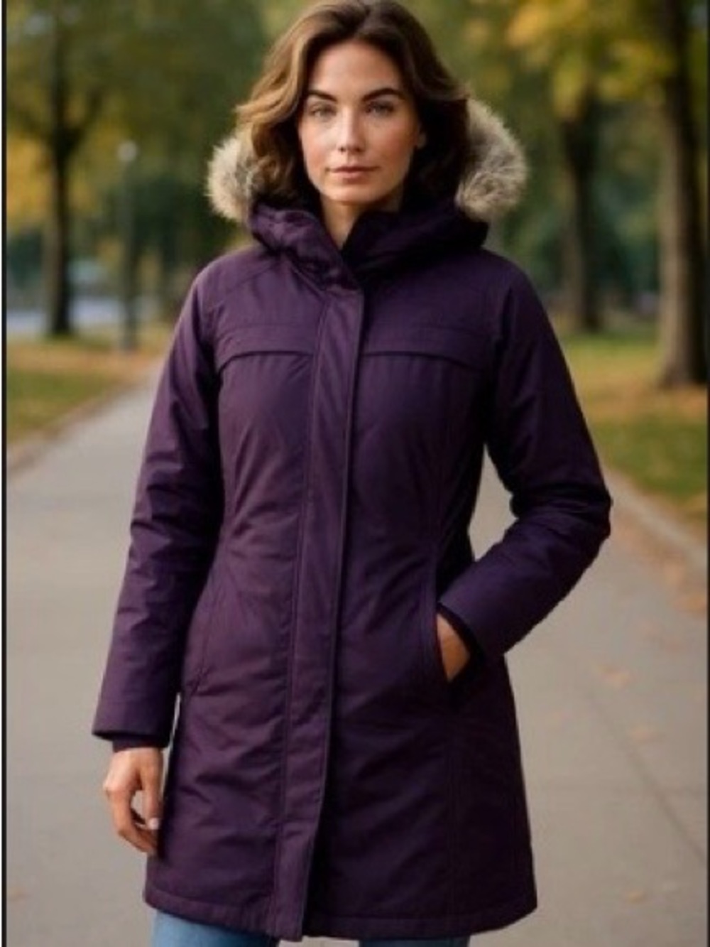 The North Face Women's Purple Hyvent Parka